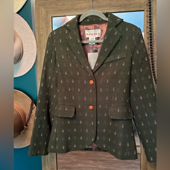 Anthropologie Madchen Forested Blazer Jacket NWT - Picture 2 of 5